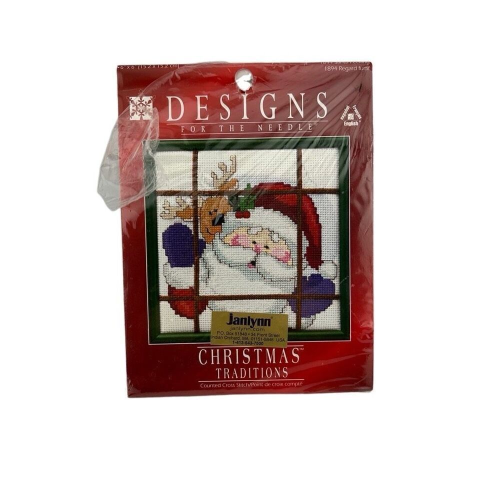 Janlynn Designs for the Needle Santa Cross Stitch Kit